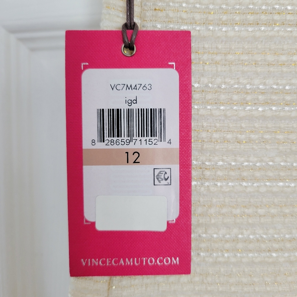 🤍 Vince Camuto Tweed Ivory Dress Sizes 10 & 12 NWT - Picture 5 of 8
